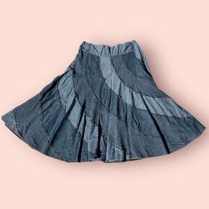 Samba Denim Patchwork Skirt